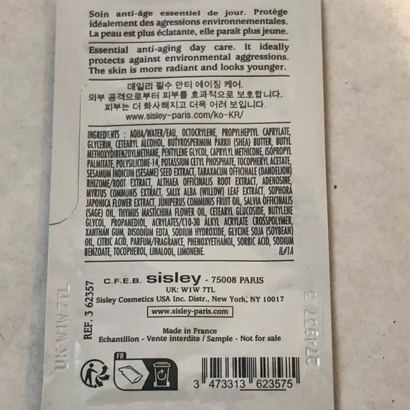 Sisley Paris All Day All Year Anti Aging Protection 20 Pack 4 ml Sample Travel - Picture 4 of 6